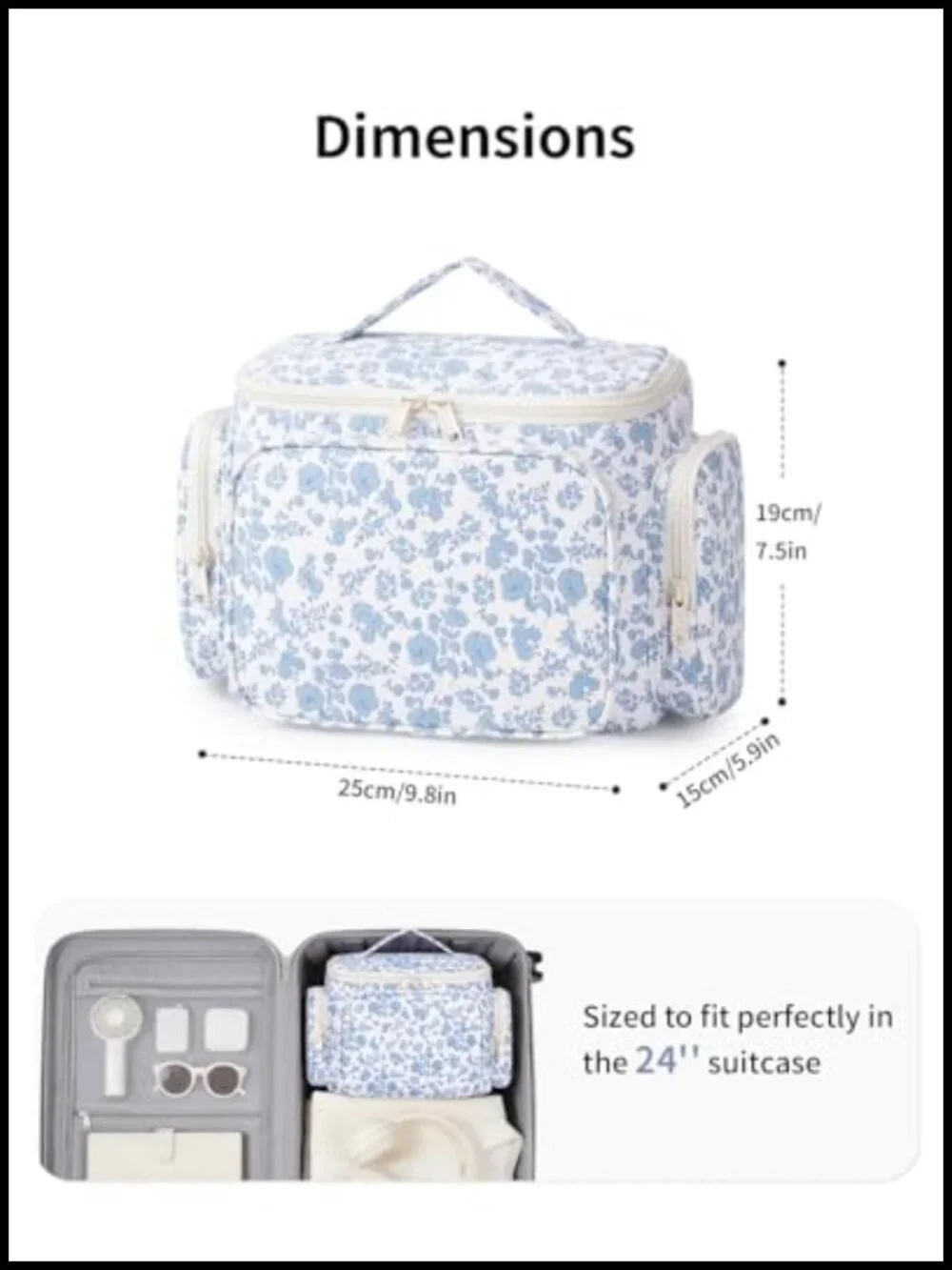 Large Hanging Toiletry Bag with Multiple Pockets & Wet Pocket